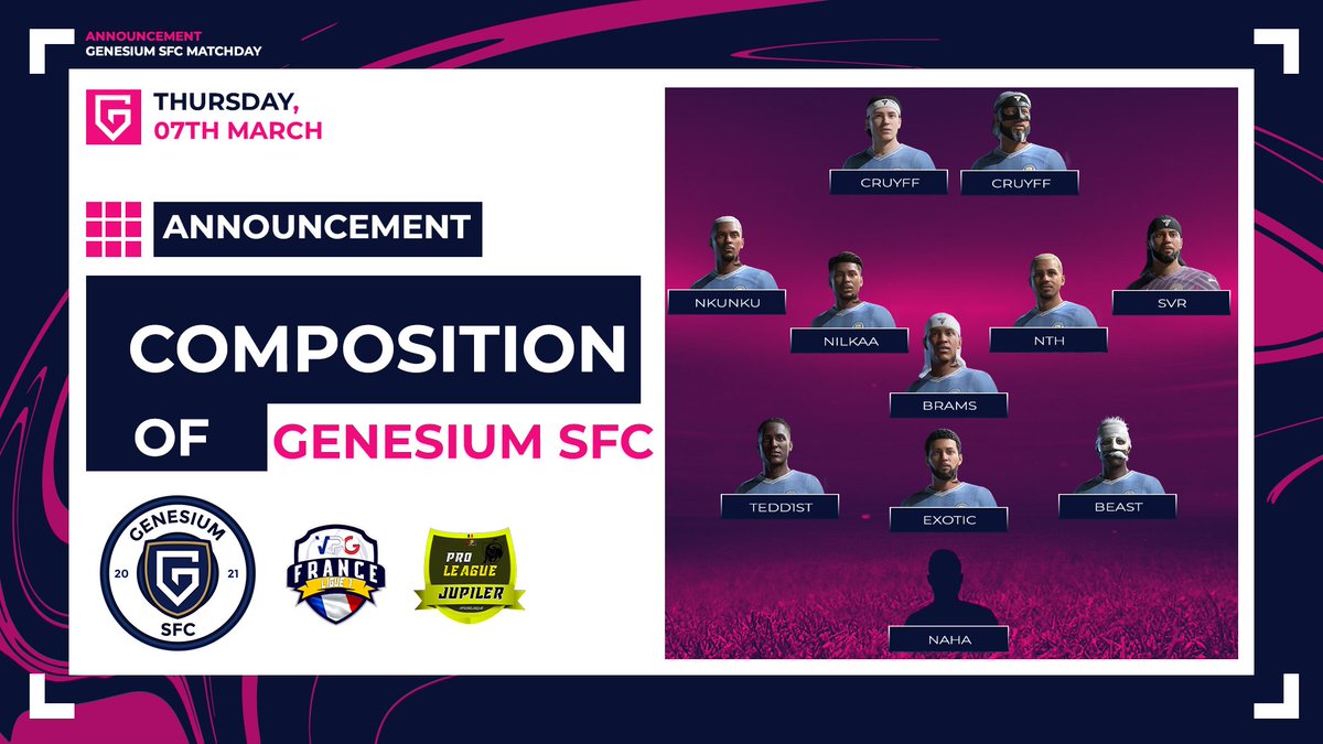 Genesium SFC ⚽ tweet media
