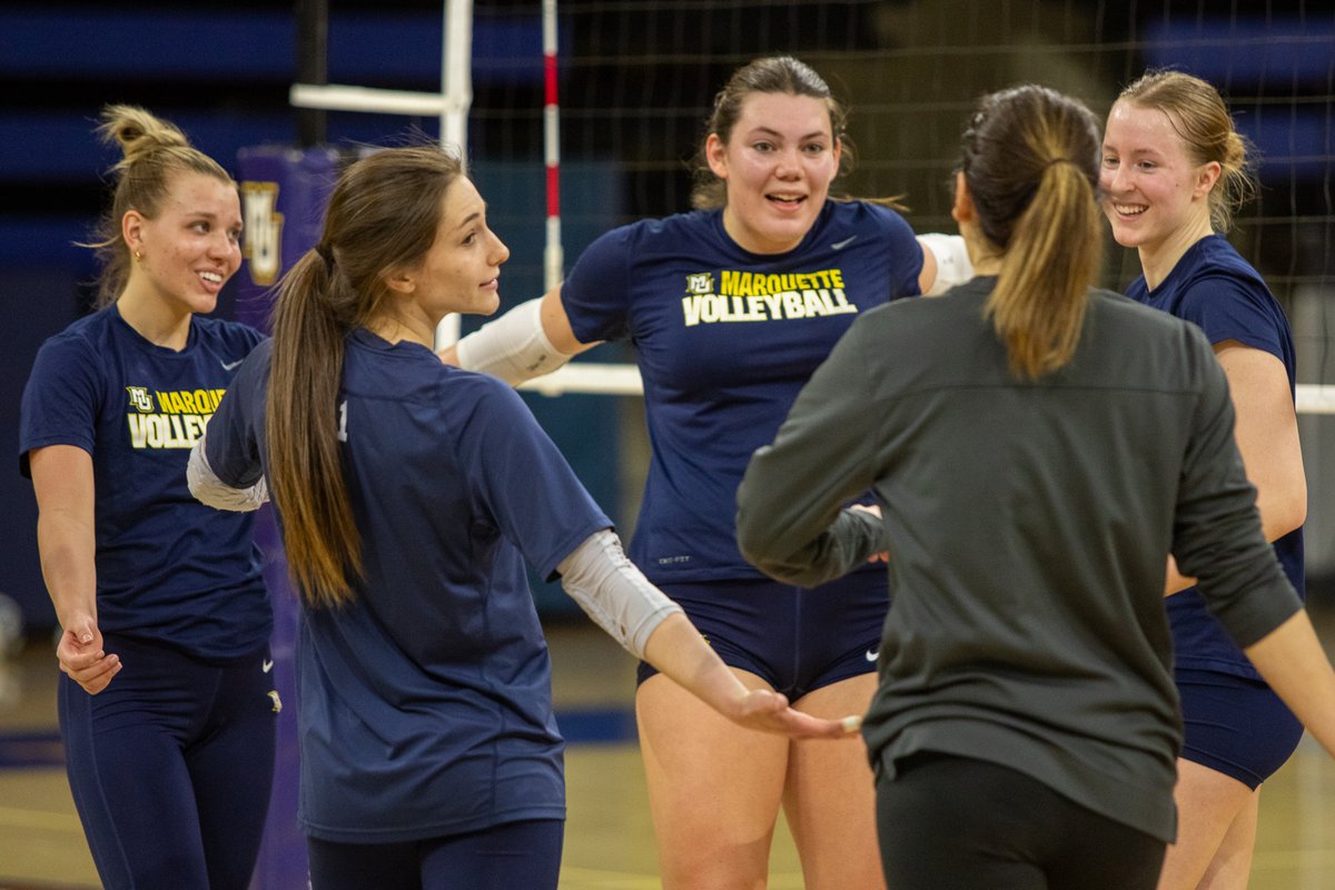 Another great week back in the gym after our first spring match last weekend in Green Bay! #WeAreMarquette