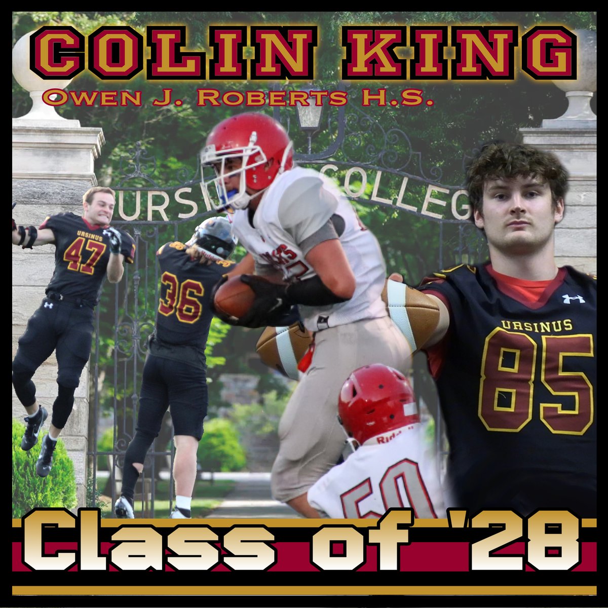 Welcome @Colin_King85 of @OjrWildcatFB to the Ursinus Football Class of 2028! #WelcomeToTheBearsDen #UCFB131 hudl.com/video/3/147740…