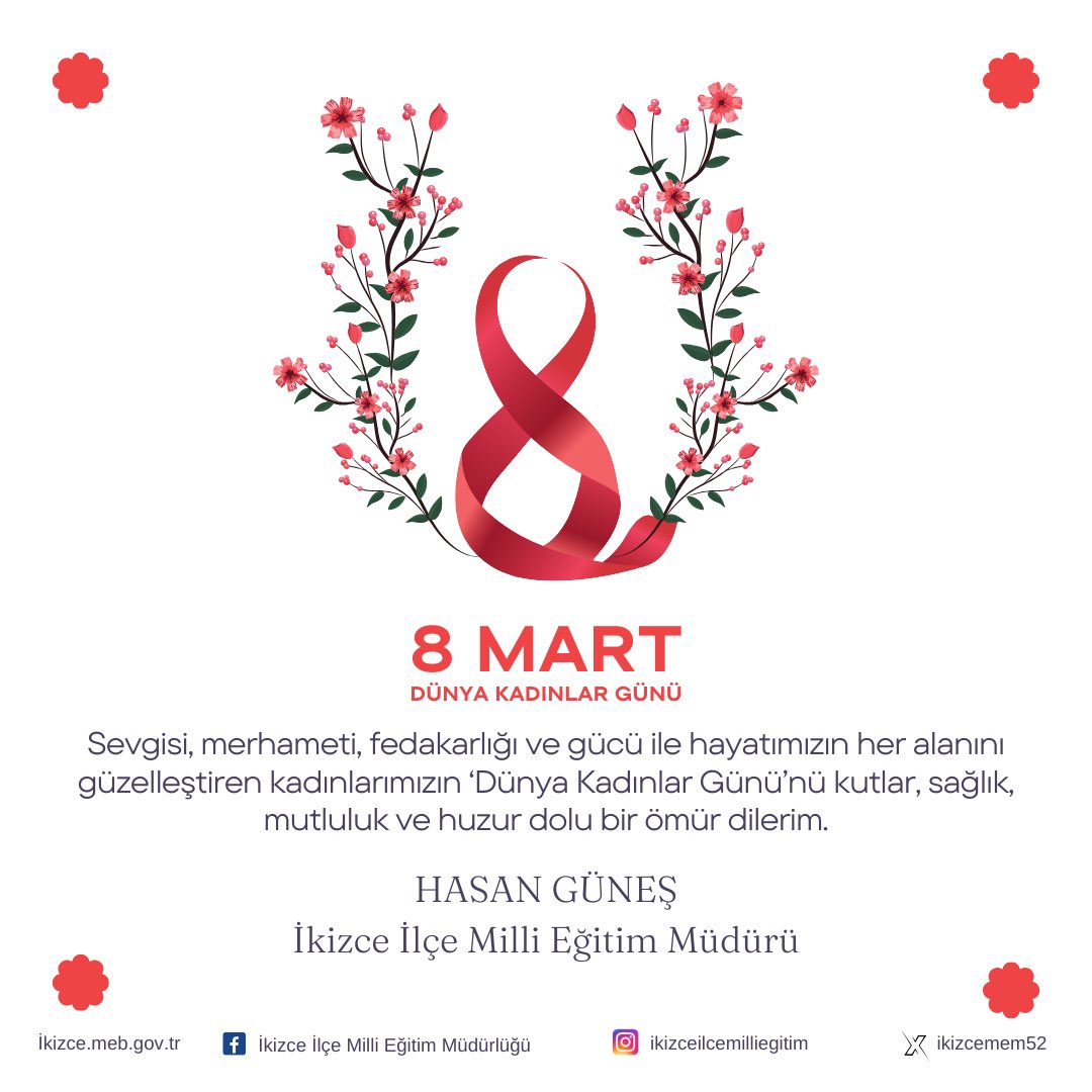 Sevgisi, merhameti, fedakarlığı ve gücü ile hayatımızın her alanını güzelleştiren kadınlarımızın ‘Dünya Kadınlar Günü’nü kutlar, sağlık, mutluluk ve huzur dolu bir ömür dilerim. 
<a href="/h_gunes52/">Hasan GÜNEŞ</a>