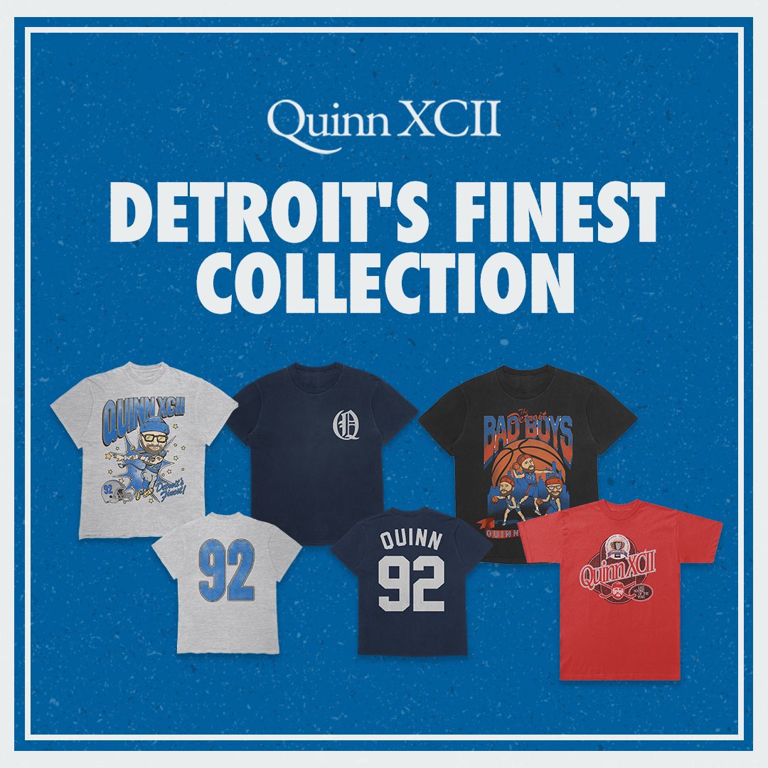 Detroit’s Finest Collection on sale now 🏈 ⚾️ 🏀 🏒 shop.quinnxcii.com