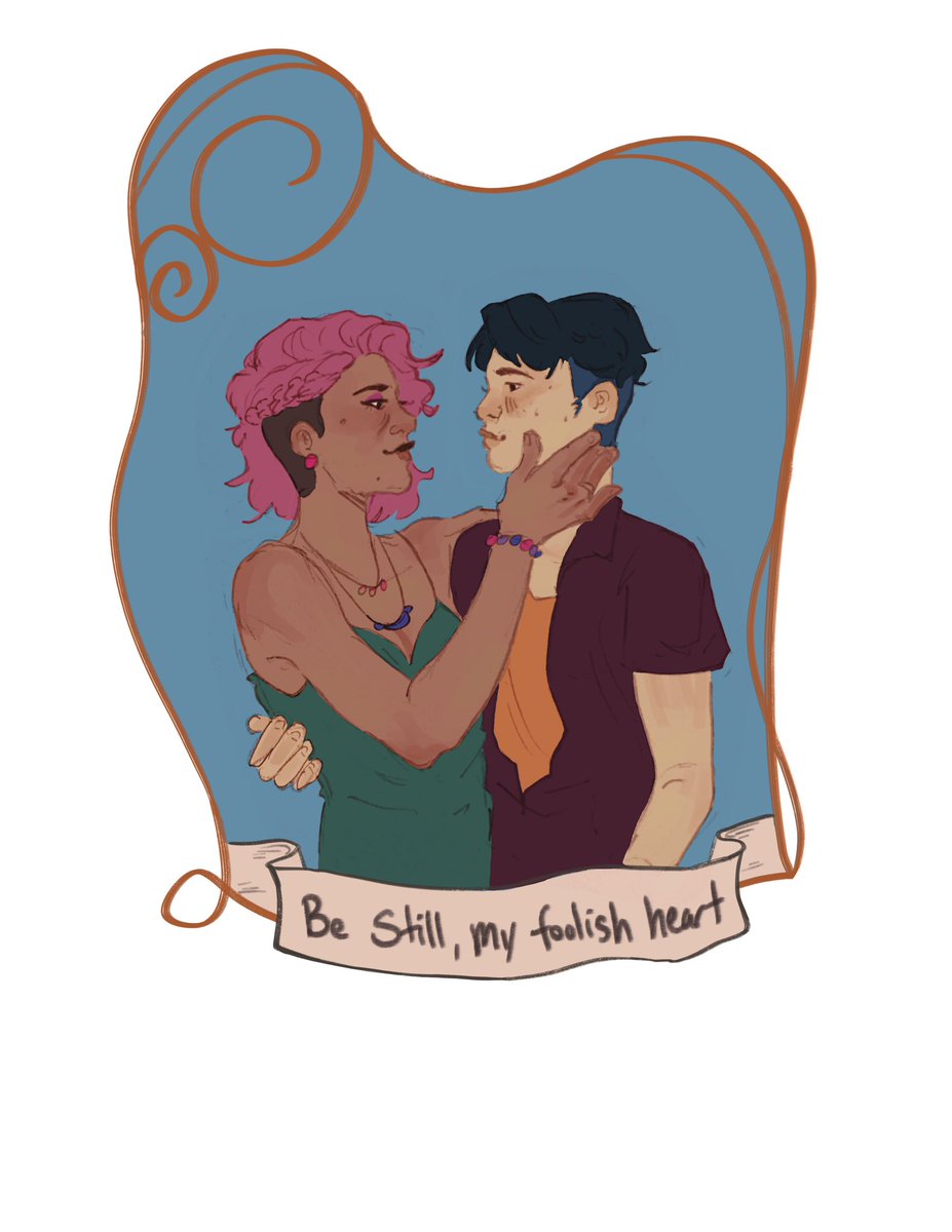 Some queer couples I drew for vday :))) there’s prints on these on my kofi you should check it out #lgbt #sapphic