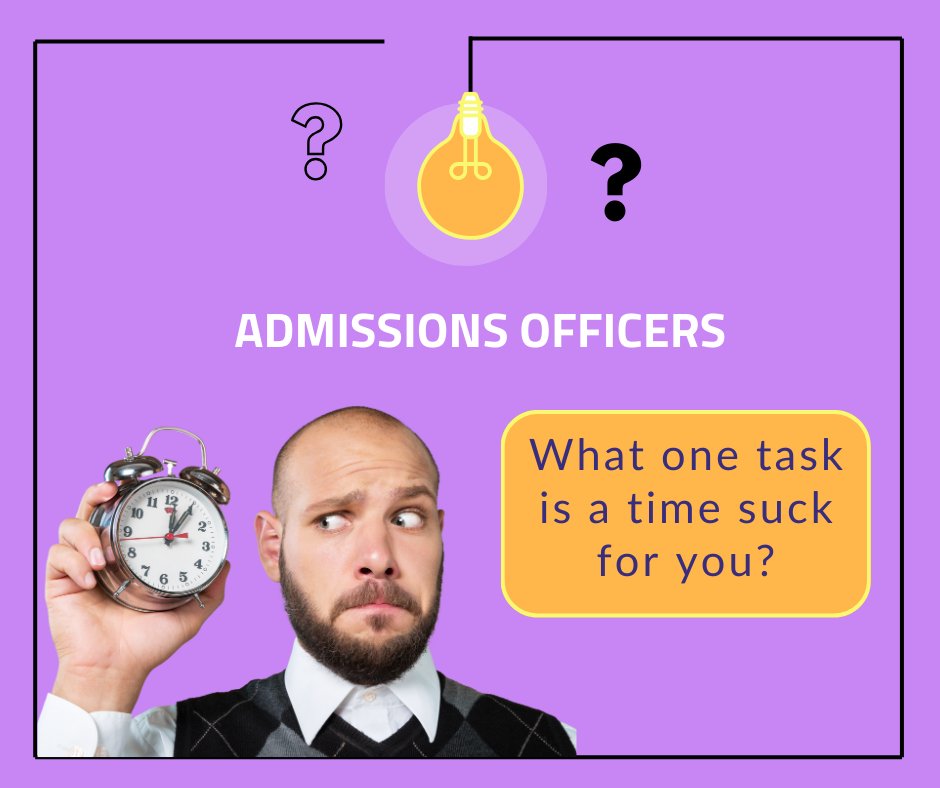 IQIDtech's tweet photo. 🔍Calling all admissions officers! What one task is a total time suck in your day-to-day routine? 🤔 We're on a mission to better understand the roadblocks you face. Comment below and let's work together to alleviate some of those challenges! 
 
#feedback #admissions https://t.co/KqoS4Dffs0