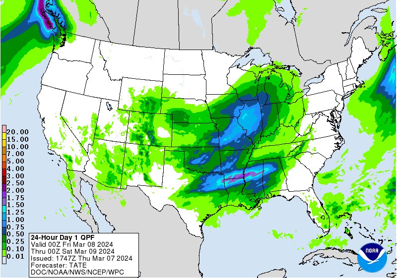 okmesonet's tweet photo. Best chance of rain tonight that we have seen in a while. Thunderstorm chances start in the west this afternoon and continue into southeastern Oklahoma on Friday morning. #okmesonet https://t.co/LzcFlkpyLV