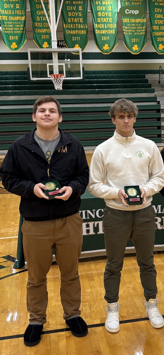 Huge shoutout to these two outstanding young men on their State Qualification for <a href="/STVM_Wrestling/">STVM Irish Wrestling</a> down in Columbus this weekend! Bring it home boys!

OL/DL Andy Vanscoy VM24
QB Rylan Hurley VM26
