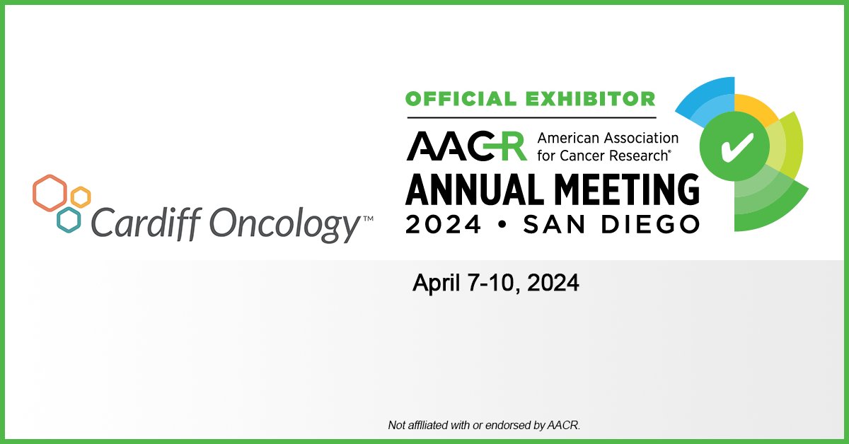 Cardiff Oncology will present 5 posters at #AACR24. They offer an overview of onvansertib's potential in RAS-mutant & RAS-wild type #mCRC, #smallcelllungcancer & #ovariancancer. For more details, visit ow.ly/lwot50QNLfP Full abstracts are on @AACR Online Program.