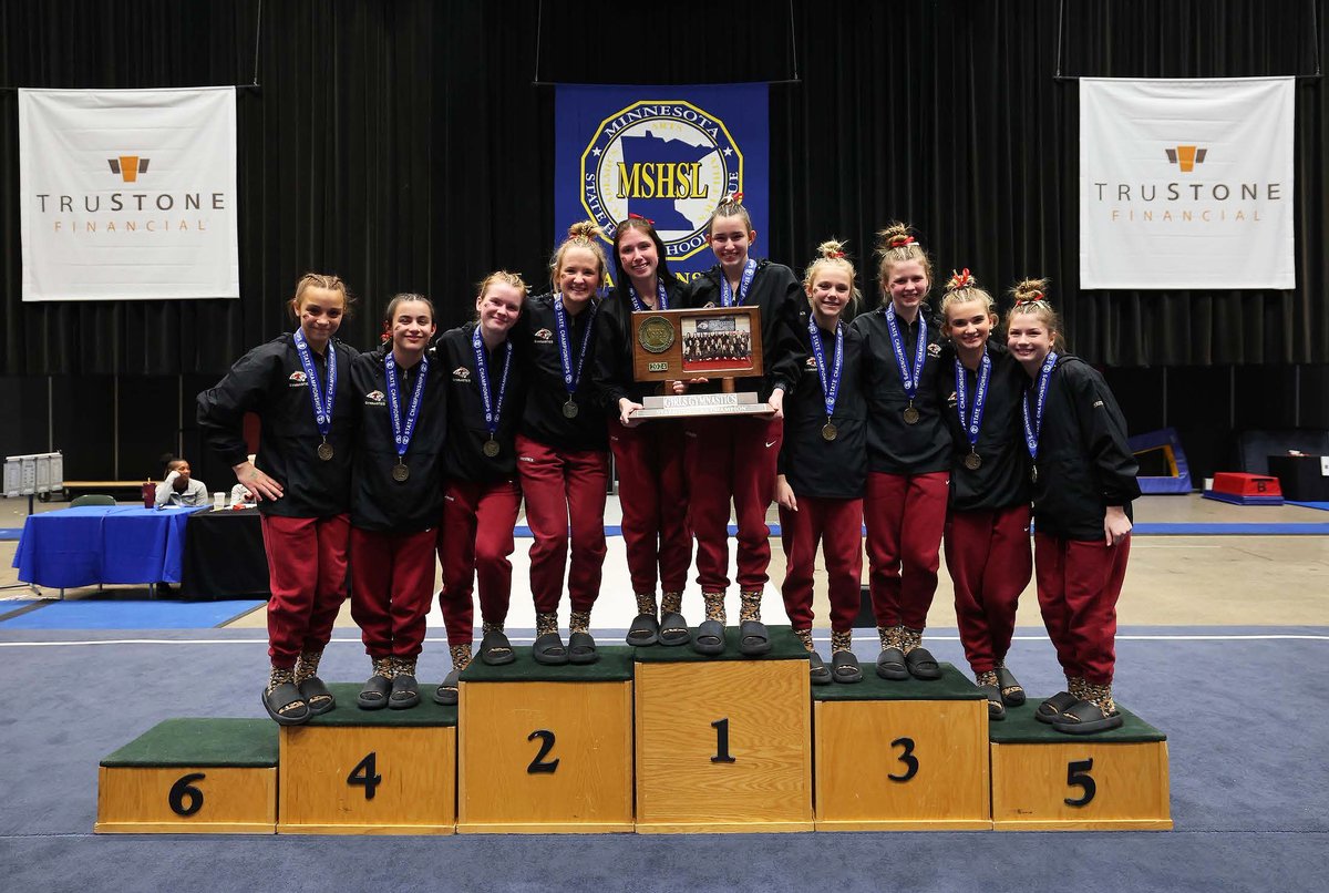 Lakeville South Gymnastics Team claims their first-ever state championship victory at the 2024 Gymnastics Class AA State Tournament! 

Congratulations to the team and individual medalists.

Read more at bit.ly/LSHS-Gymnastic…