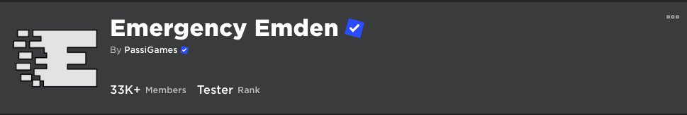 emergencyemden's tweet photo. The official "Emergency Emden" group got finally verified by Roblox! Congrats: @Roblox_kevini44 , @PassiGames and Mudwzy! https://t.co/IhzKAlB6q1