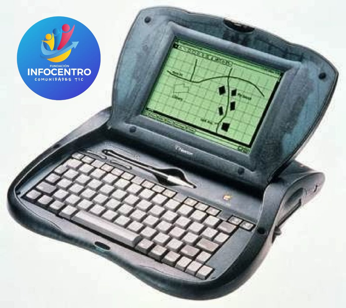 El 07 de marzo de 1997, Apple lanza su PDA eMate 300, el eMate 300 fue  diseñado, fabricado y comercializado por Apple para el mercado de la educación como un ordenador portátil de bajo costo que ejecuta el sistema operativo Newton.
#BienestarSocialParaElPueblo