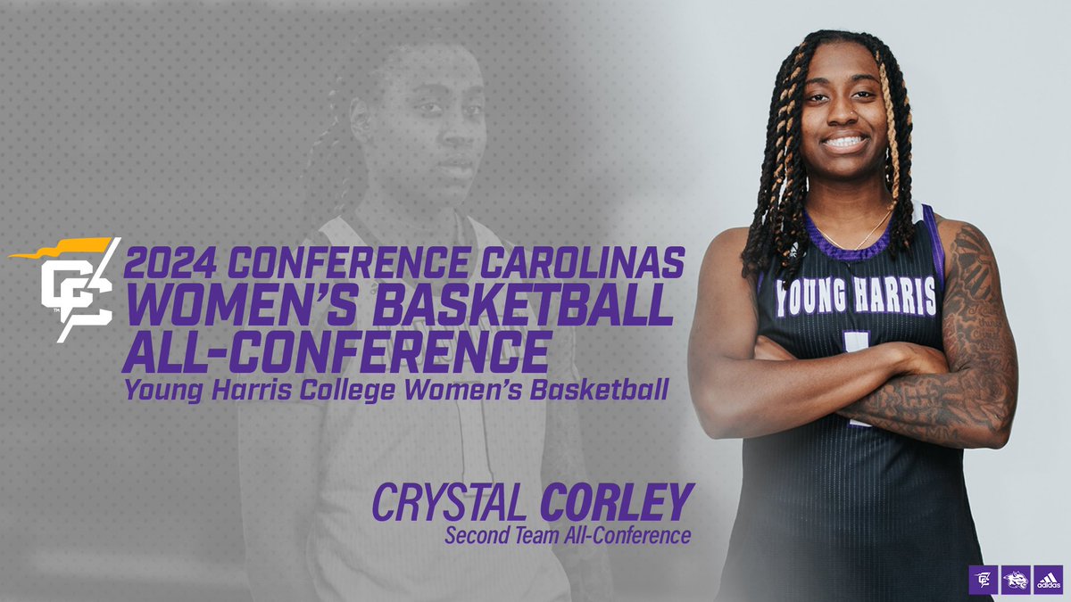YHCAthletics's tweet photo. BB | Carl Cleveland and Crystal Corley named to the @ConfCarolinas All-Conference Teams 🔥🙌🏻 #DefendtheDen https://t.co/6aGglcL4mr
