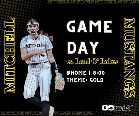 3RD GAME DAY OF THE WEEK!! Come out and join us as we play Land O’ Lakes High School at HOME tonight at 8PM.. JV starts at 6PM!! Be there or be ▪️ #gomustangs