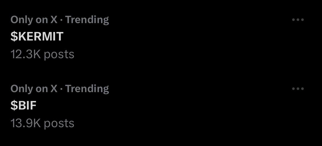 bifcoin_sol's tweet photo. $BIF is trending on @X Worldwide with over 13.9K tweets!

Another day, another area where #BonkWifHat is trending.🔥

#BIF $BONK $WIF #Solana https://t.co/sL0FnU60yH