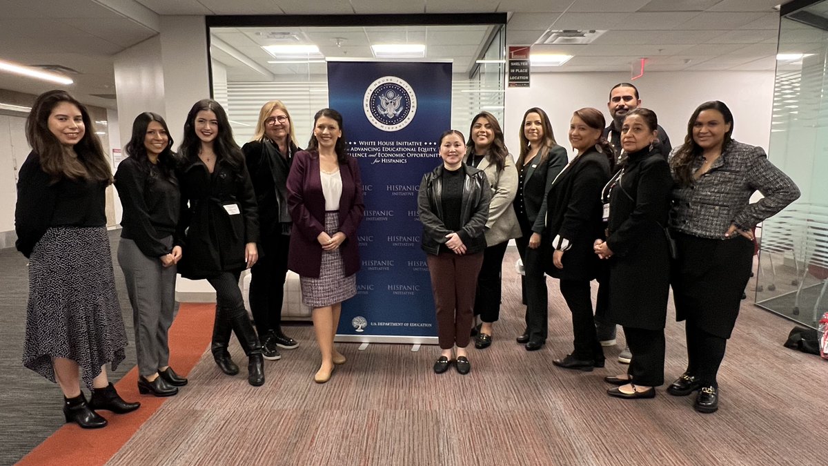 Yesterday, a group of our #AffiliatesUnidos met with Melody Gonzales at @usedgov to discuss different ways our community can connect with the administration on issues related to multilingual learning, student aid and relief, and more. #Changemakers24
