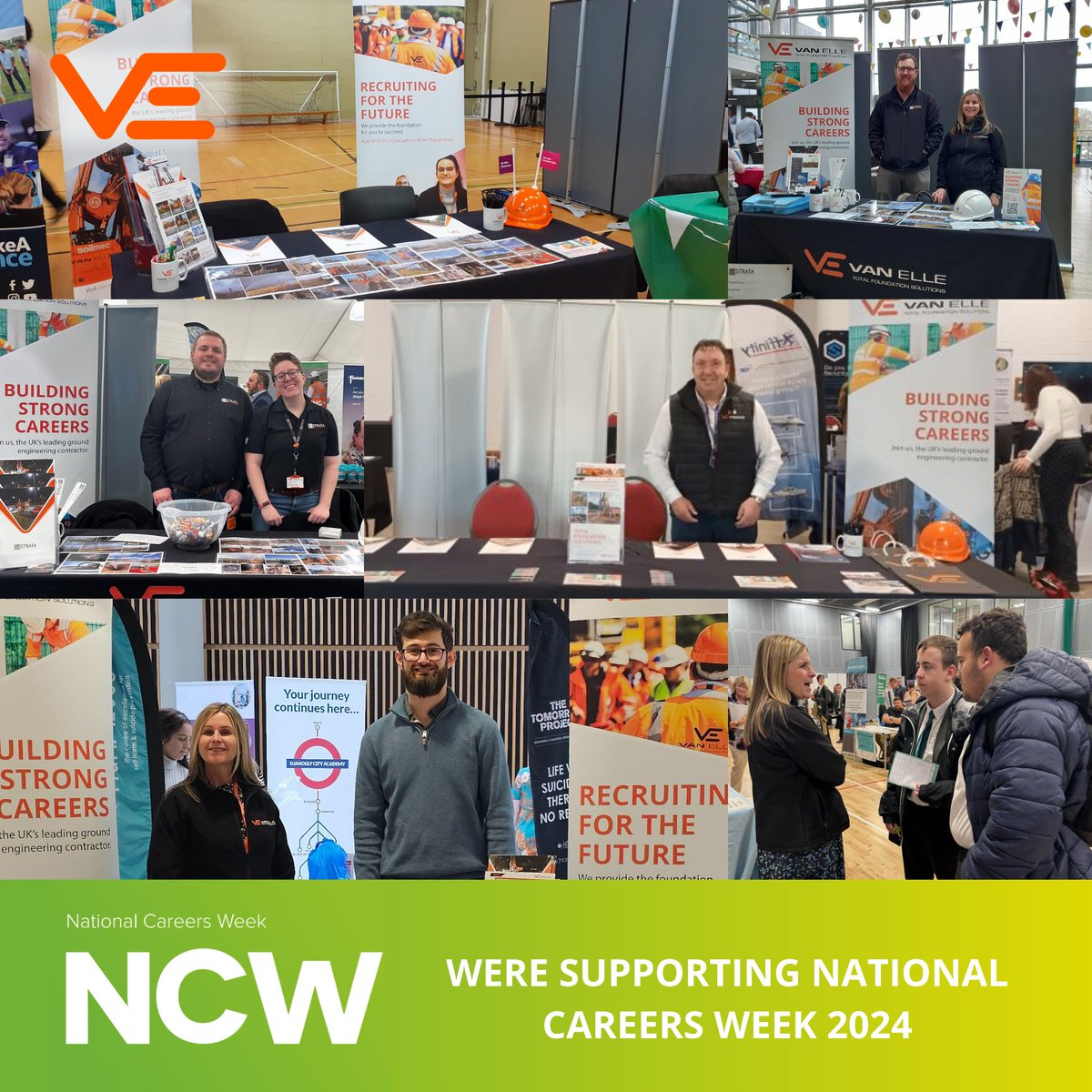 This week, during National Careers Week, we've been at careers fairs across the UK. 
Our aim? To inspire young people to consider the construction industry for their future careers. From on-site to office roles, there's something for everyone! 
#NationalCareersWeek 🛠️👷
