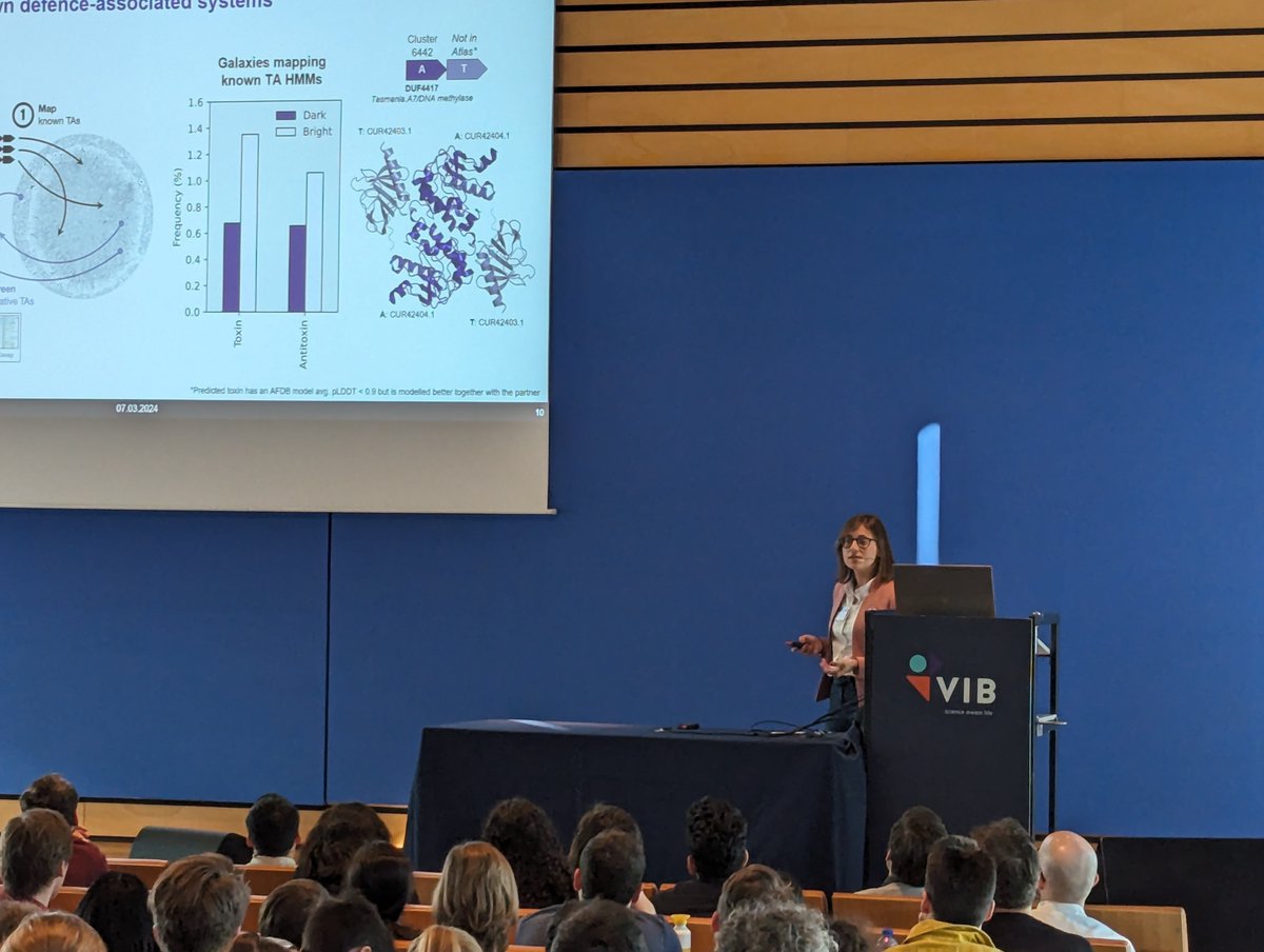AnastassiaVoro2's tweet photo. Next @Joana_MPereira shines light on the yet unexplored protein universe. This is unbelievable cool and shows just how much the field has been advancing at lightning speed in a few years time #ABLS24 @VIBConferences https://t.co/cI5ktWJLhM