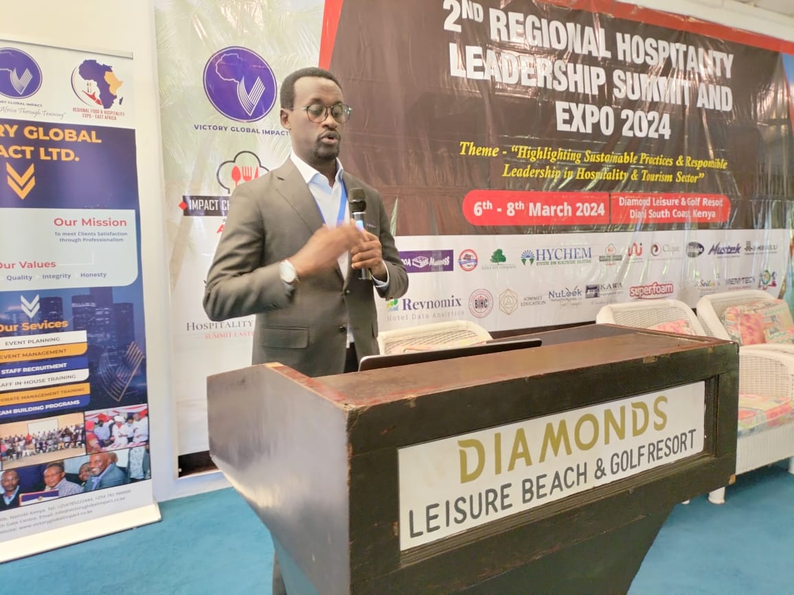 At the 2nd Regional Hospitality Leadership Summit, #EATP CEO Frank Mugisha spotlights "Economic Benefits of East African Tourism" with a focus on unified destination marketing &amp; hospitality's pivotal role, enlightening over 100 hotel leaders from across Africa.  
#VisitEastAfrica