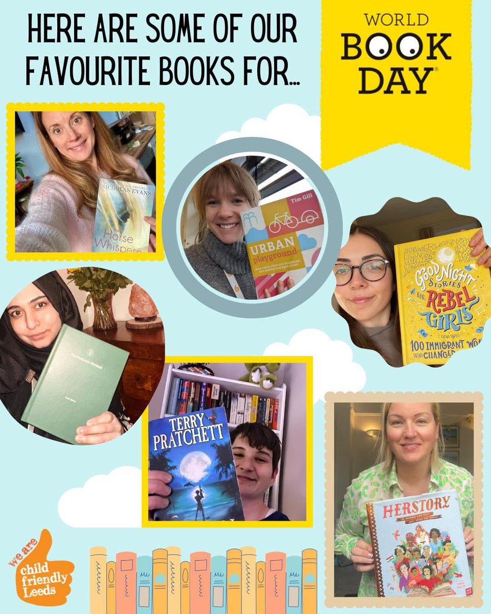 ⭐️📚💭Happy World Book Day 2024 from the Child Friendly Leeds team!! We loved seeing schools pictures! Comment with your favourite books or show us your costumes for the day! #WorldBookDay #favouritebooks @leedslibraries @WorldBookDayUK