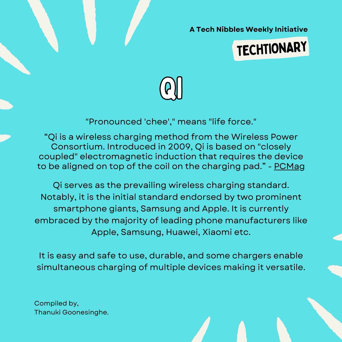 thanuki_g's tweet image. No plugs, no problem!

Heard of #Qi wireless charging? ⚡

Learn more here.

Level up your vocab, and stay savvy with #Techtionary!