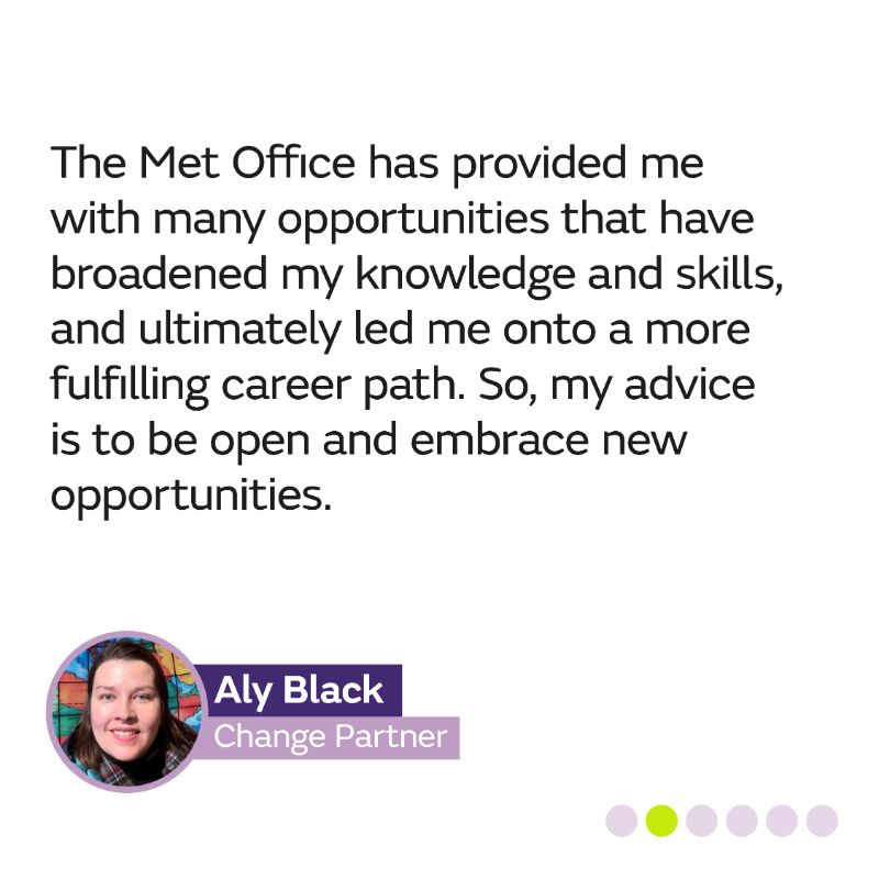 MetOffice_Sci's tweet photo. We asked some of our women what advice would they give to other women and girls considering a career at the @metoffice. Swipe to see what they said  

#InternationalWomensDay #IWD2024