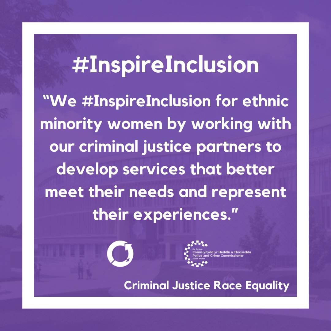 Members of our Criminal Justice Race Equality team demonstrate how they #InspireInclusion to celebrate International Women's Day #IWD #IWD2024 #criminaljustice #raceequality #wales #SWPolice