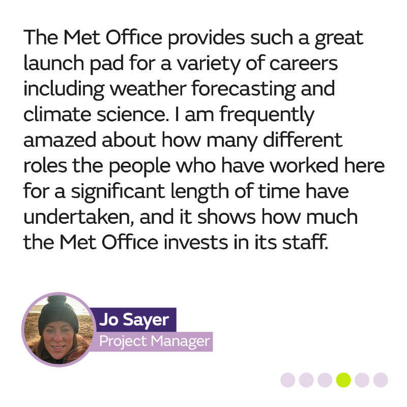 MetOffice_Sci's tweet photo. We asked some of our women what advice would they give to other women and girls considering a career at the @metoffice. Swipe to see what they said  

#InternationalWomensDay #IWD2024