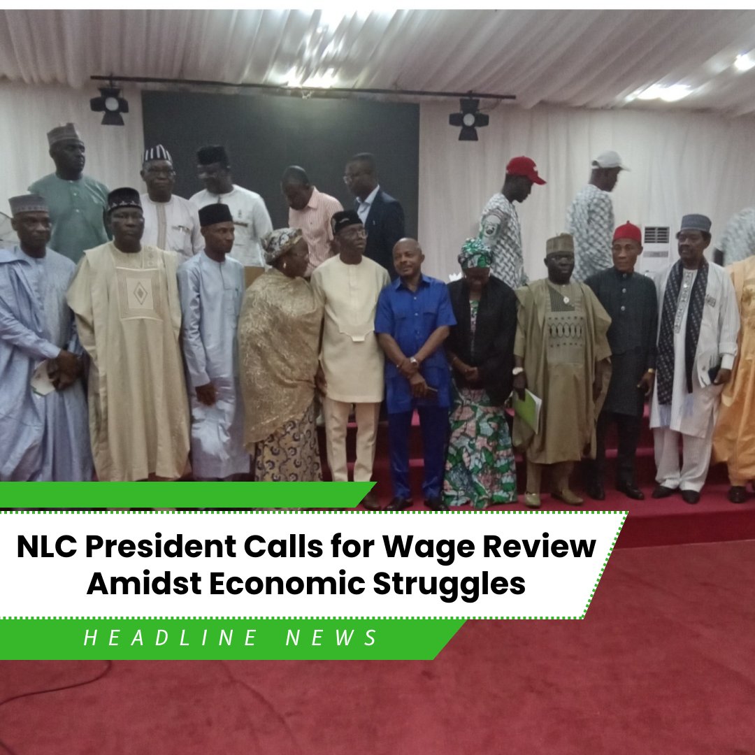 🎉Headline News Alert! 🚨 NLC President Calls for Wage Review Amidst Economic Struggles. Stay tuned for more details in the comment section. 📰 Follow us for more insightful content. 
#NigeriaWageReview #NLC #EconomicStruggles