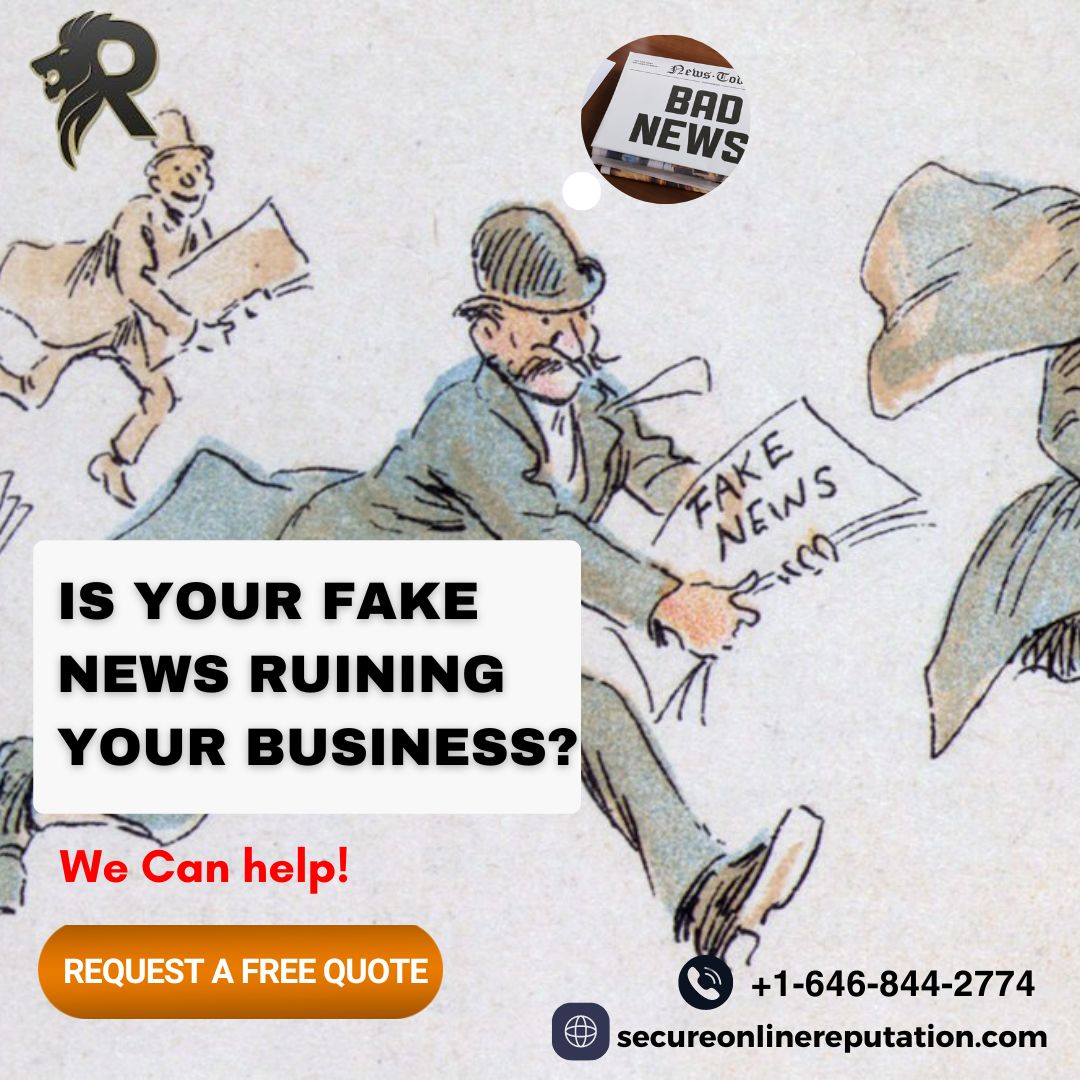 SecureOnlineRep's tweet image. Is fake news ruining your business?  We&apos;re here to help you set the record straight and reclaim your reputation.
Contact Us +1-646-844-2774
Visit us on:bit.ly/3QLeGkh  

 #FakeNewsFix #ReputationRecovery #TruthPrevails&quot;