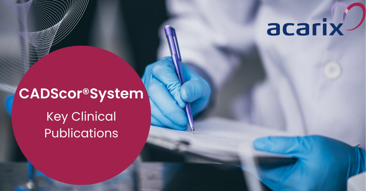 The clinical program behind the CADScor®System is comprehensive, with the Adopt CAD, BIO-CAC and Dan-NICAD clinical studies. Click here to learn more!
#Acarix #CADScorSystem #coronaryarterydisease #CAD #chestpain #clinicaldata
acarix.com/resources/clin…