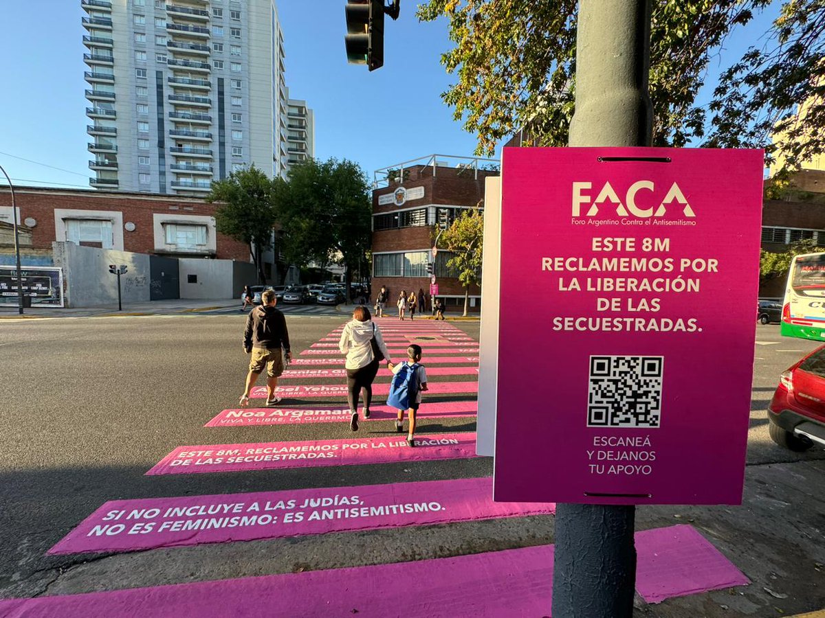 Si no incluye el pedido de liberación de las judías secuestradas, no es feminismo. Es antisemitismo.