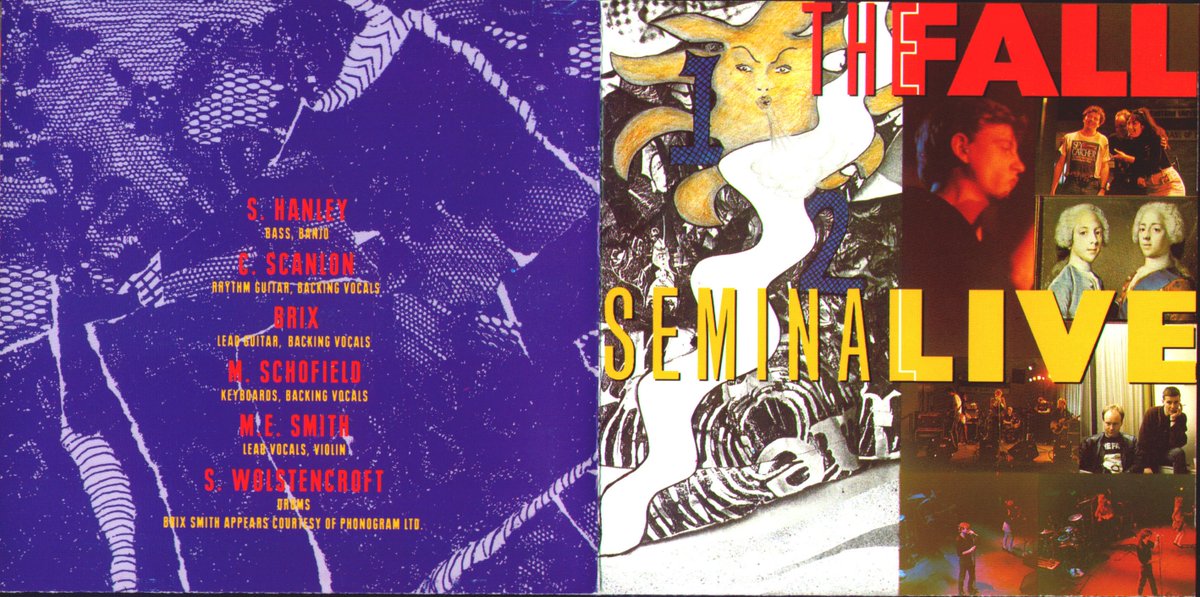 cultdung's tweet image. THE FALL • SEMINAL LIVE (Beggars Banquet, 1989) 5 new studio recordings; the rest are 1988 concert performances from Vienna &amp;amp; Manchester. Last LP w/ guitarist, songwriter, &amp;amp; vocalist Brix Smith for a few years (she &amp;amp; bandleader M.E.S. soon divorced). #postpunk #AlbumADay 067/366