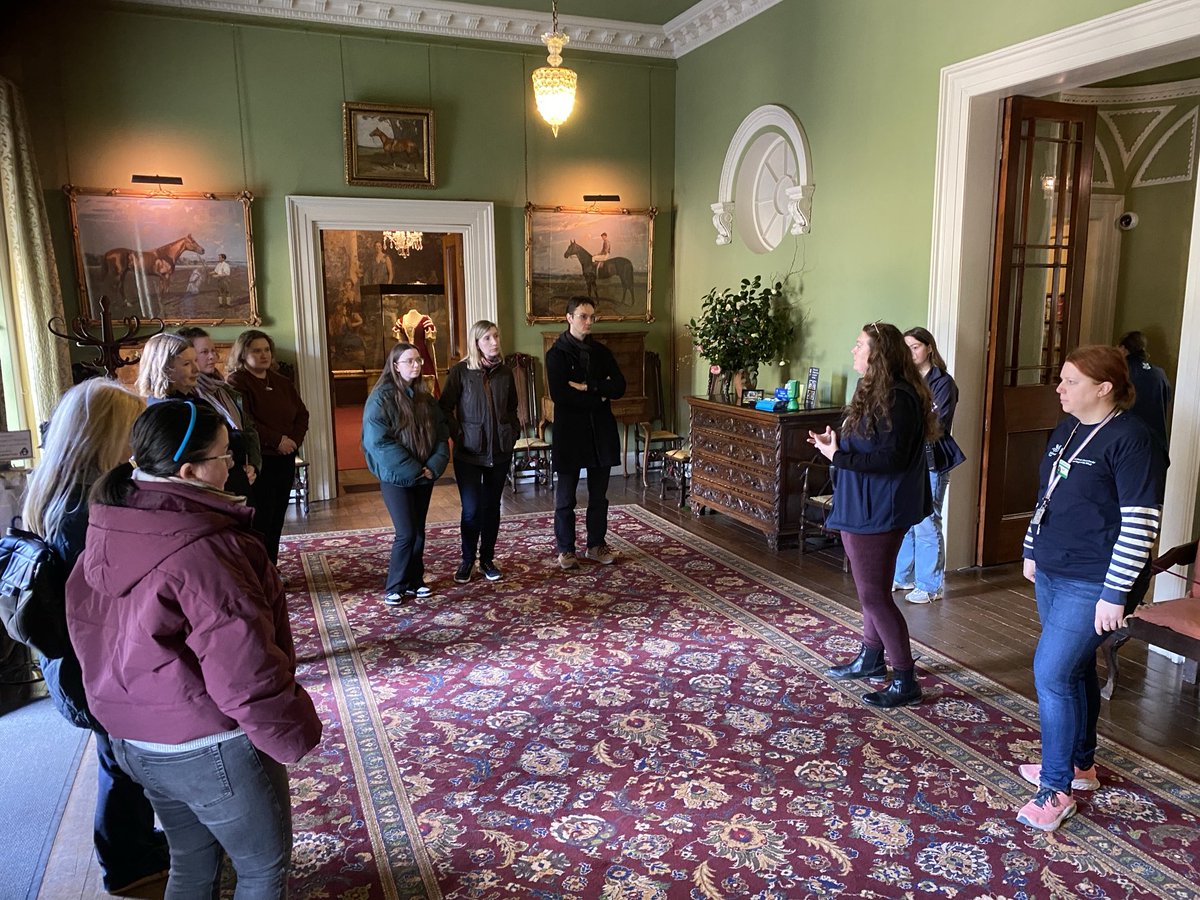 Today our #museumstudies #heritagestudies got a conservation tour & hands-on conservation workshops ⁦@NationalTrustNI⁩ ⁦@NTmountstewart⁩. So lovely that so many of the house team are @UlsterUni⁩ alumni.