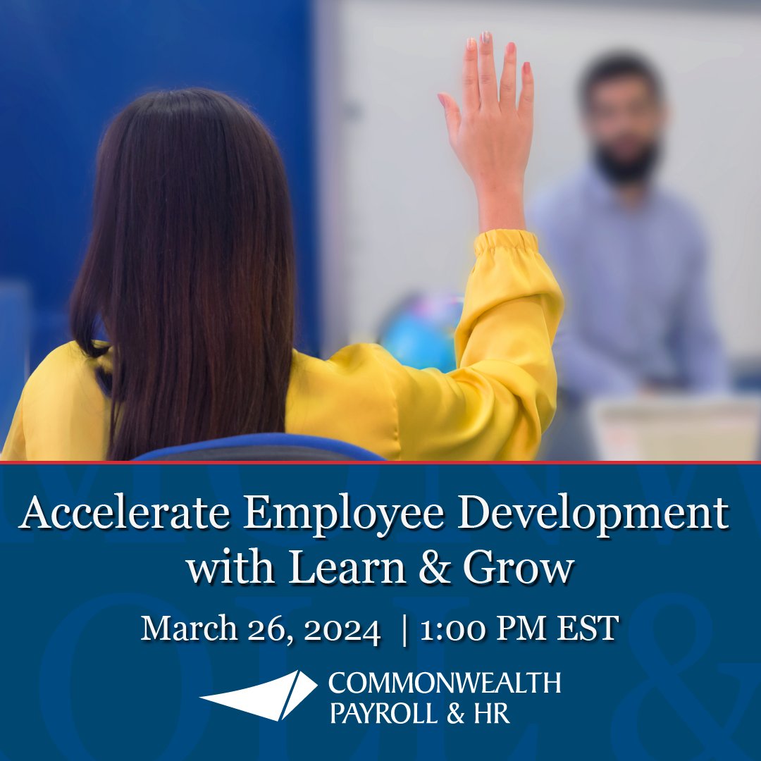 commpayhr's tweet photo. Looking for a way to boost employee engagement?
  
With Learn &amp; Grow, businesses can upskill current employees to do their jobs more effectively while keeping your business compliant.  
 
visit https://t.co/ZsiltLVJX1 to register. 
#commpayhr #HR #EmployeeFirst #Efficient https://t.co/70pCQEFnCq