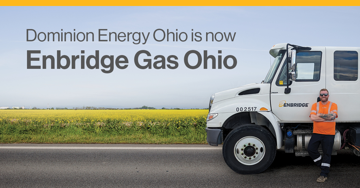 Enbridge's tweet photo. With the acquisition of The East Ohio Gas Company closing today, we welcome Enbridge Gas Ohio to Enbridge. https://t.co/i7NWTeOdZc https://t.co/eIg8sbt2JK