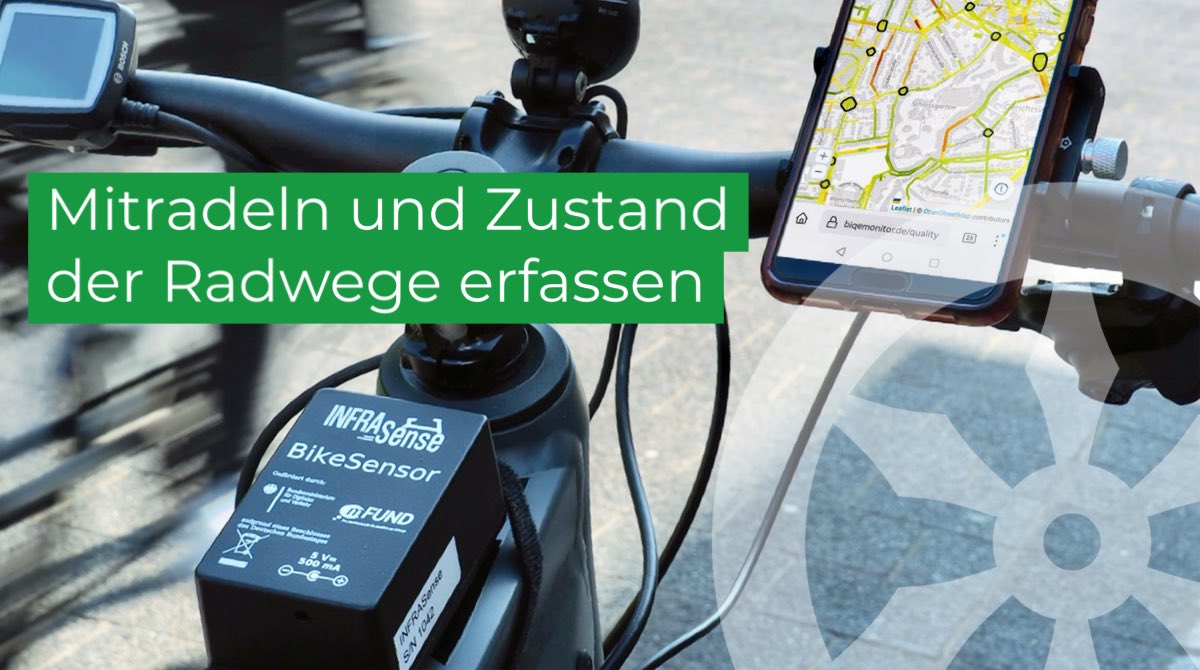 StadtOsnabrueck's tweet photo. Du fährst gerne Rad? Dann erfasse mit Infrasense den Zustand der Osnabrücker Radwege! Melde Dich noch bis 20. März an unter https://t.co/OrKjS05rn6
#infrasense #fahrrad #radwege #osnabrück https://t.co/TyyVM98uoL