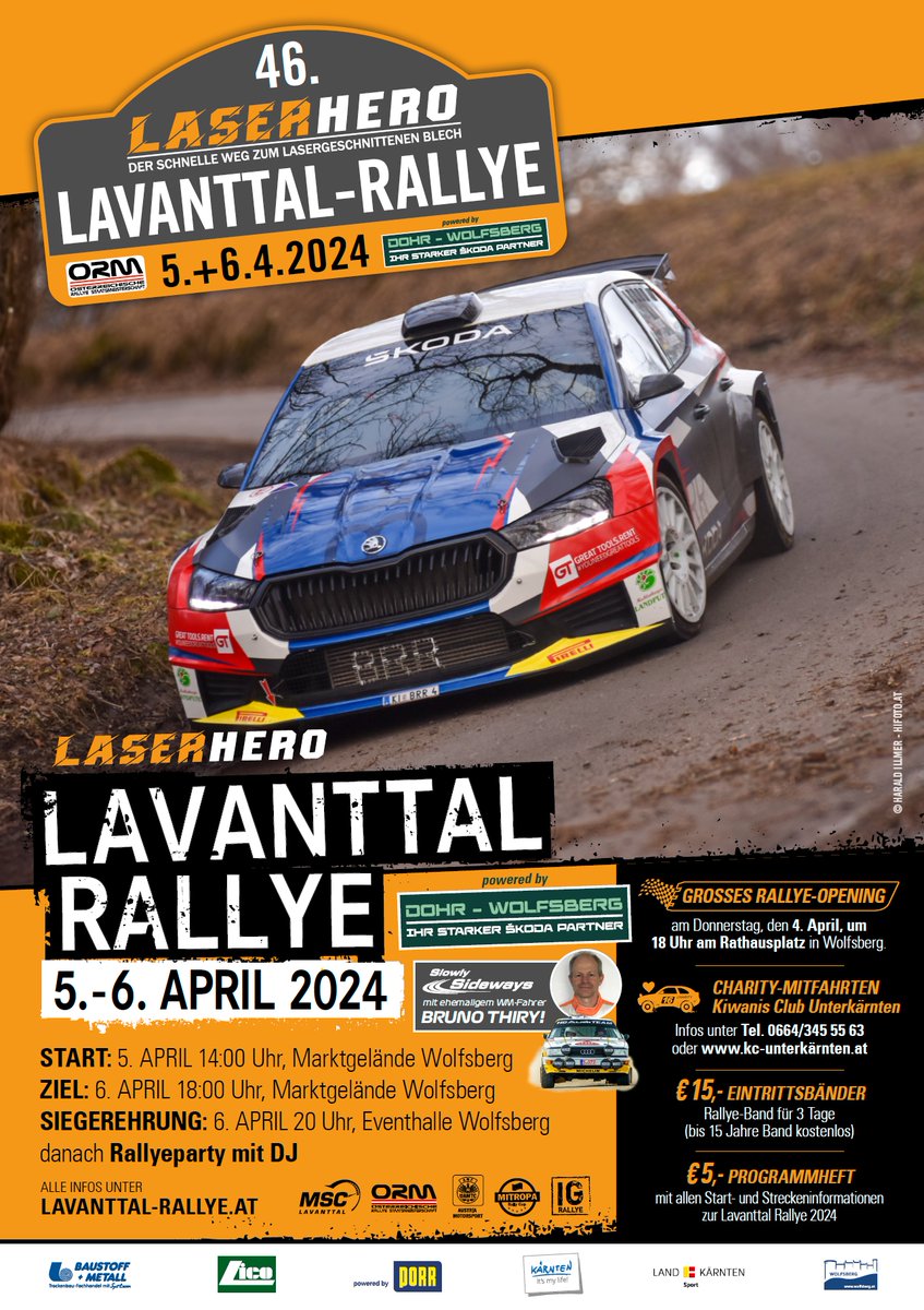 🏁🇦🇹 46. LASERHERO Lavanttal Rallye powered by Dohr Wolfsberg - 05./06. April 2024 - ➡️ lavanttal-rallye.at 😎

Foto: <a href="/HaraldIllmer/">Harald Illmer</a>

#orm #mitroparallycup #rallye #rally #lavanttalrallye #wolfsberg #lavanttal #laserhero #laserherolavanttalrallye #dohr
