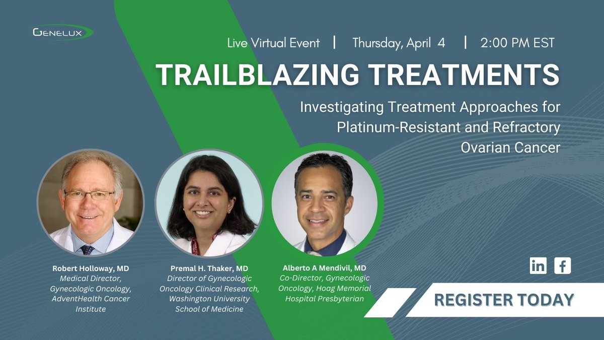 Join us on Thursday, April 4 for our Virtual Symposium dedicated to the critical and challenging realm of platinum-resistant and refractory ovarian cancer.For more information, visit our Facebook or LinkedIn events page!

#Stage4NeedsMore #CancerResearch