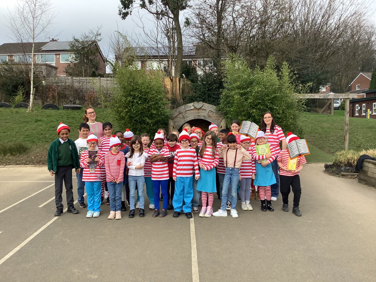 Class 6 were looking like a big bunch of Wallys today on World Book Day! 📚 #WorldBookDay2024 #whereswally #sjsbreading #sjsbreading