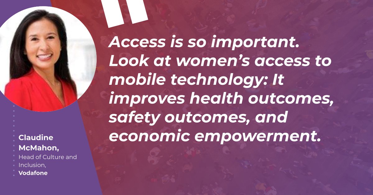 FightPoverty's tweet photo. Claudine McMahon @VodafoneUK: "Access is so important. Look at women’s access to mobile technology: It improves health outcomes, safety outcomes, and economic empowerment.”

#BFP_Live #BFP_Equity #IWD24 https://t.co/X6GLUD6bTS