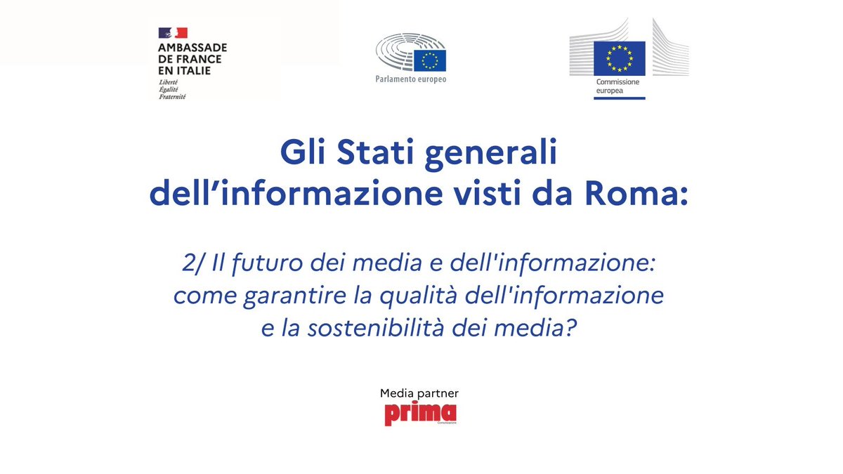 La France en Italie 🇫🇷🇪🇺 (@franceenitalie) on Twitter photo 2/ Il futuro dei media e dell'informazione: come garantire la qualità dell'informazione e la sostenibilità dei media? Con #ClaudioCappon <a href="/COPEAMtweet/">COPEAM</a> <a href="/Daniele_Manca/">daniele manca</a>, Mauro Crippa #Mediaset, <a href="/p_possamai/">Paolo Possamai</a> #GruppoNem, Andrea Santagata <a href="/Mondadori/">Mondadori</a>, Alessandra Ravetta @PrimaonlineC 2/ Il futuro dei media e dell'informazione: come garantire la qualità dell'informazione e la sostenibilità dei media? Con #ClaudioCappon <a href="/COPEAMtweet/">COPEAM</a> <a href="/Daniele_Manca/">daniele manca</a>, Mauro Crippa #Mediaset, <a href="/p_possamai/">Paolo Possamai</a> #GruppoNem, Andrea Santagata <a href="/Mondadori/">Mondadori</a>, Alessandra Ravetta @PrimaonlineC