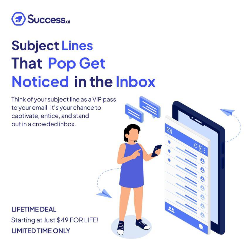 eshay_nazz's tweet photo. Subject Lines That Pop: Get Noticed in the Inbox!
 Stand out in the inbox crowd and boost open rates by 26% with these simple tips: Don't miss out on https://t.co/nKCMBhN7kj's lifetime deal, starting at just $49! Limited time only! 
https://t.co/VVERp3mV2W  
#EmailMarketing https://t.co/gkq3j0dnxP