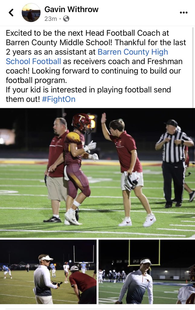 Congrats to Coach Withrow! 
<a href="/gavinwithrow31/">Gavin Withrow</a>