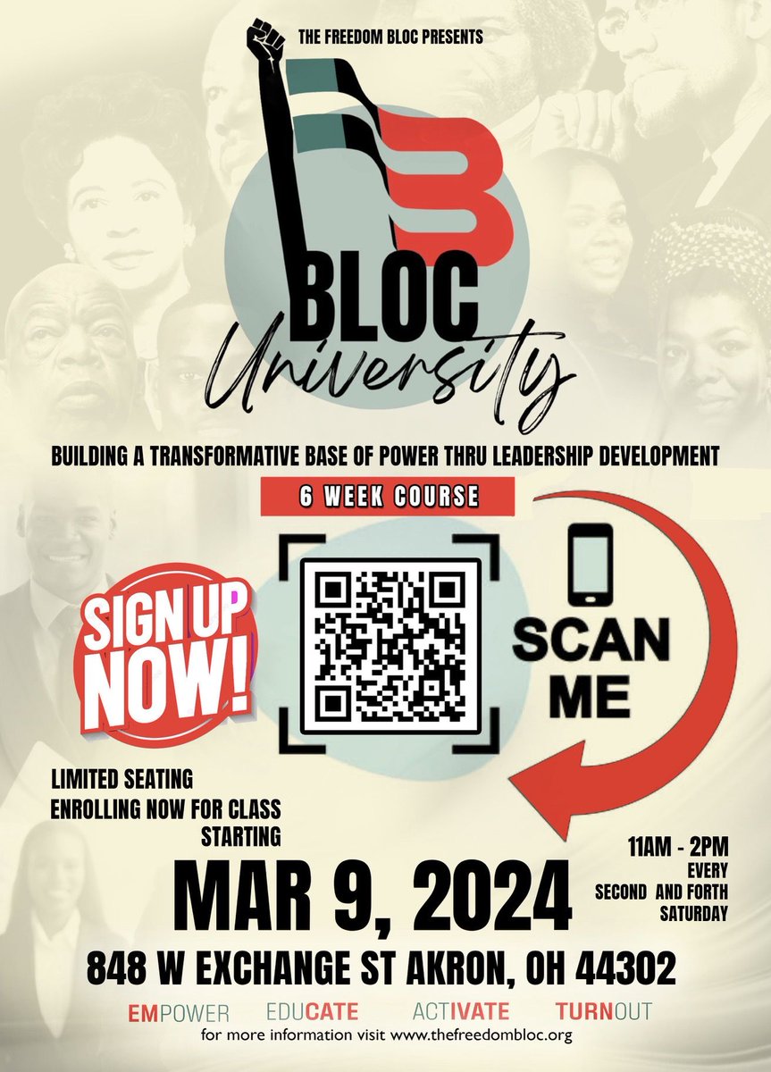 thefreedomBLOC's tweet photo. Today is the last day to register for Bloc University! Come get free!! Register here!

https://t.co/OYpQBtn7pX

Link in bio!

#BlocUniversity
#BlocHeads https://t.co/8x9jkaWm8r