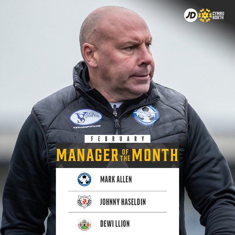 CymruLeagues's tweet photo. 🥁 Presenting the shortlist for February's Player and Manager of the Month awards across the #JDCymruLeagues.

🗳️ Pick your winners below, before the result is combined with a league and independent voting panel 👇
