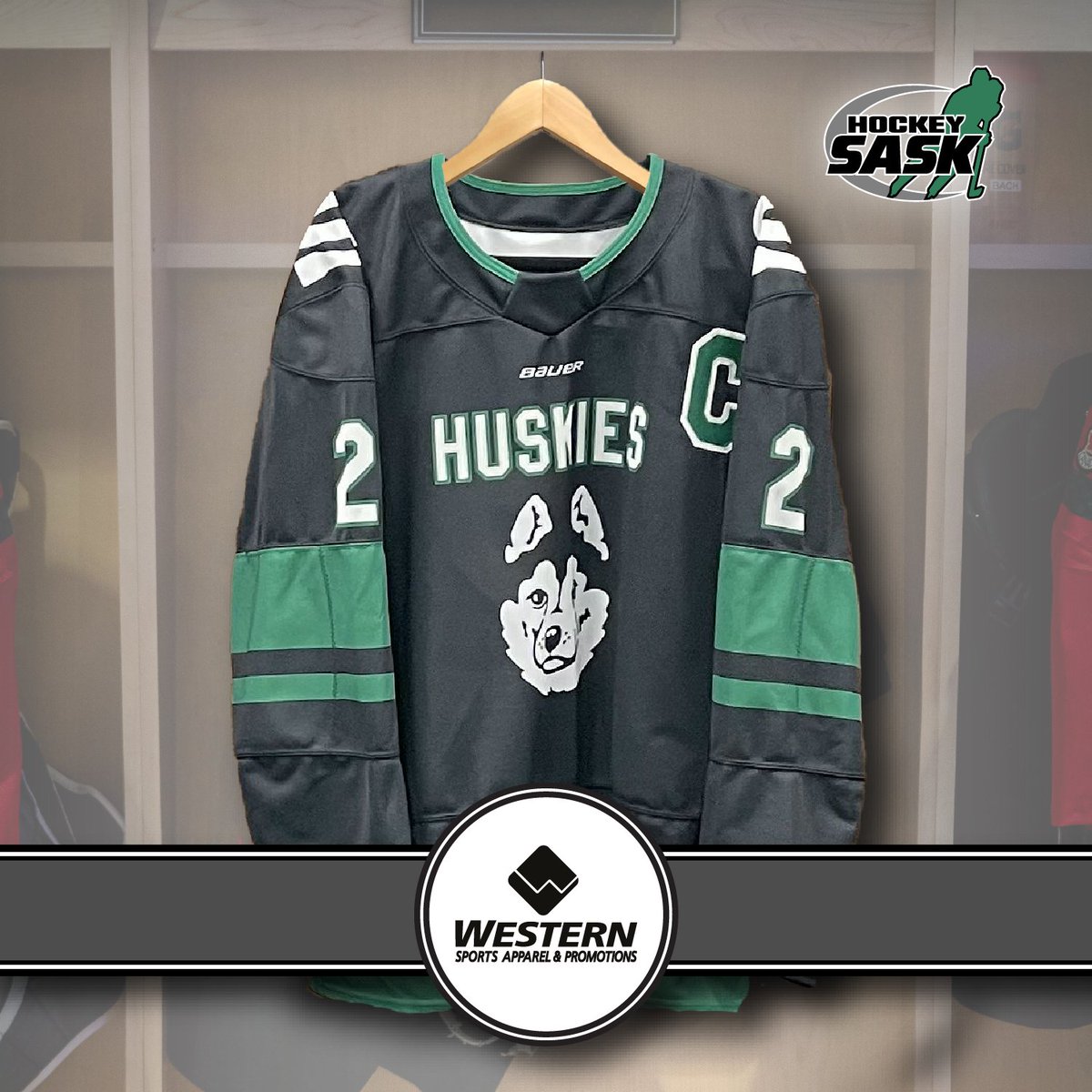 This month’s Western Sports Apparel &amp; Promotions #Jersday is a sweater from @HuskiesWHKY. 🐶

For the first time, <a href="/usask/">U of Saskatchewan</a> will host the <a href="/USPORTSca/">U SPORTS</a> Women's Hockey Championship. The national competition in Saskatoon runs March 14-17 at Merlis Belsher Place! 🏆

<a href="/HuskieAthletics/">Huskie Athletics</a>