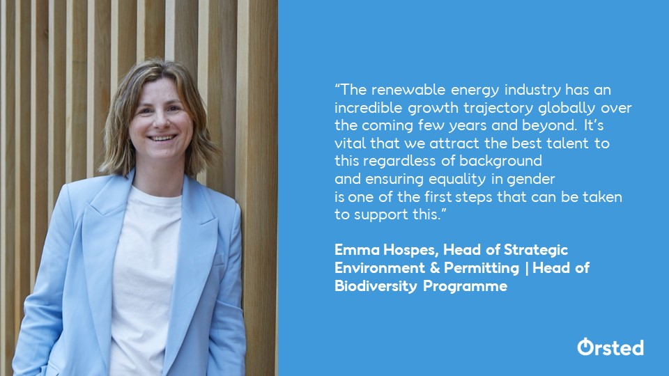 Last up for today's #IWD2024 celebrations, we have Emma who has been with Orsted for over a decade. Here are her wise words on equality and diversity in the renewable energy industry 👉 orsted.co.uk/insights/from-…
