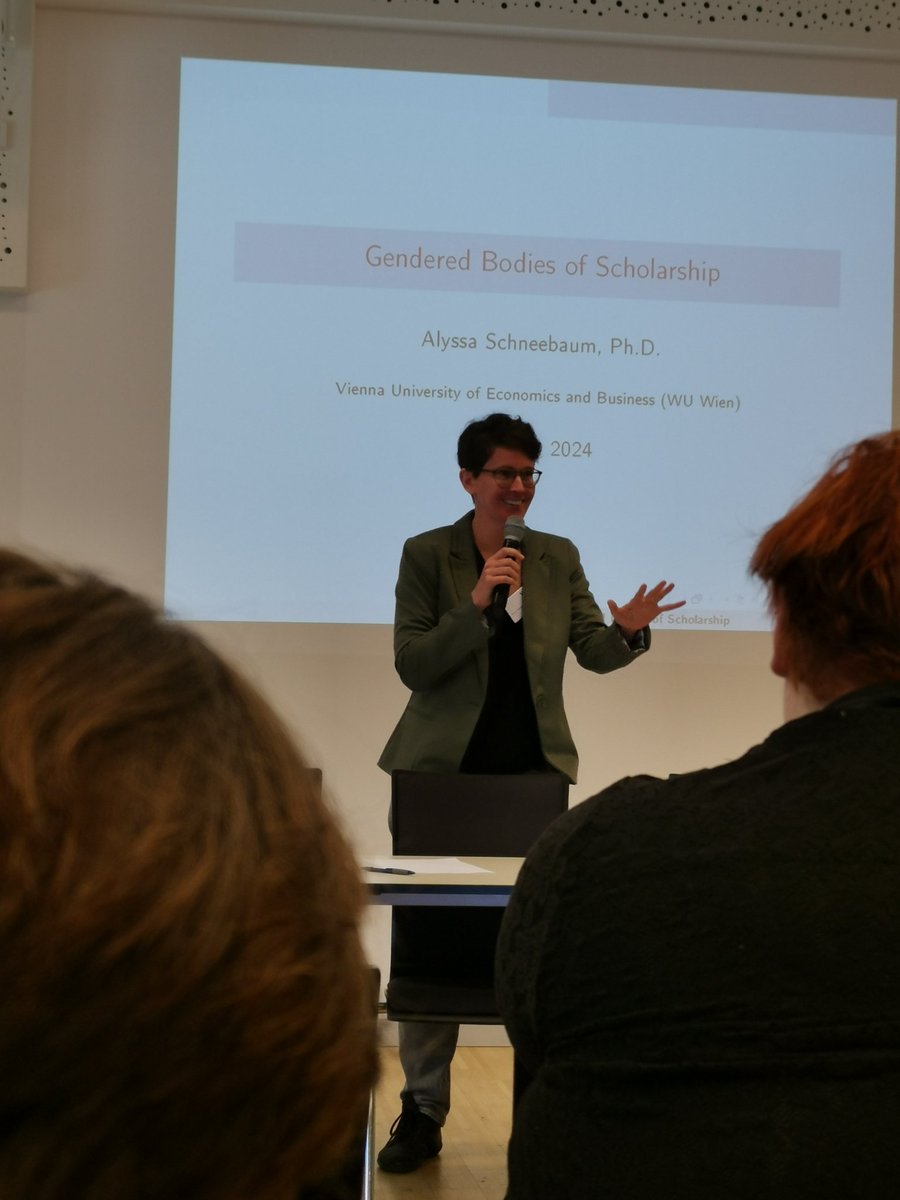 Julia Petschinka (@jupe140) on Twitter photo War eine super Keynote von Alyssa Schneebaum @ "Gender&Diversity Conference 2024" an der WU Wien!
<a href="/DrSnowtree/">Alyssa Schneebaum</a> 👏👏👏 War eine super Keynote von Alyssa Schneebaum @ "Gender&Diversity Conference 2024" an der WU Wien!
<a href="/DrSnowtree/">Alyssa Schneebaum</a> 👏👏👏
