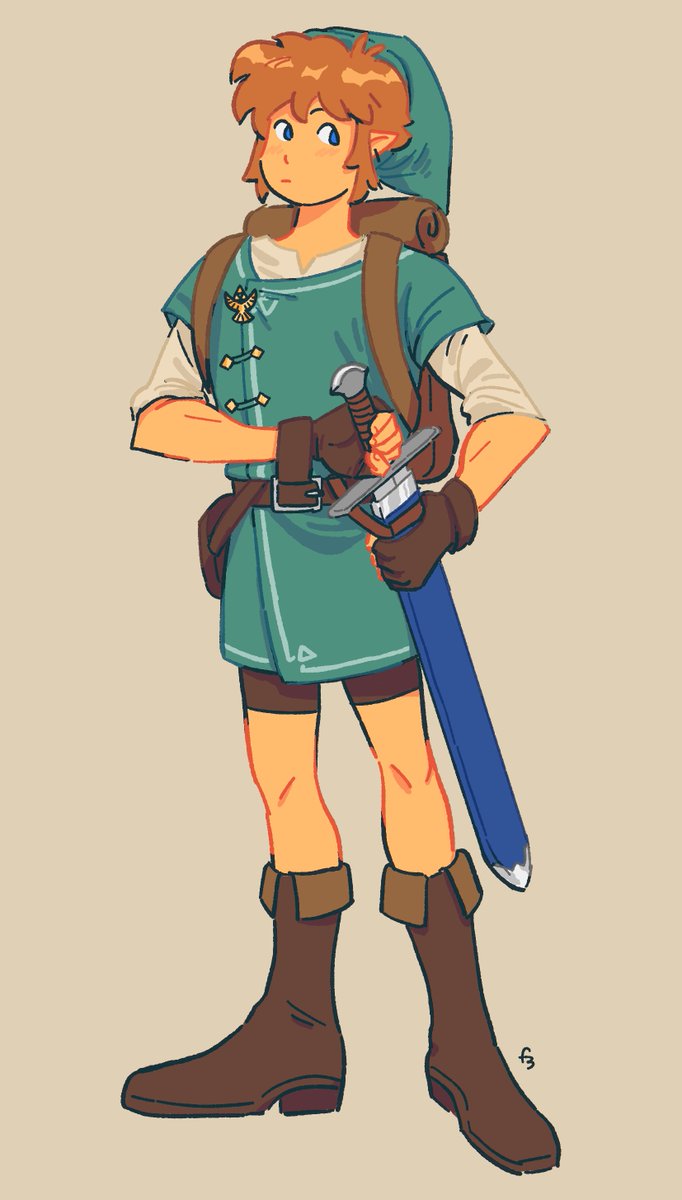 リンク(ゼルダの伝説) ,ゼルダ姫 「some old zelda fanart :-D 」|fernのイラスト