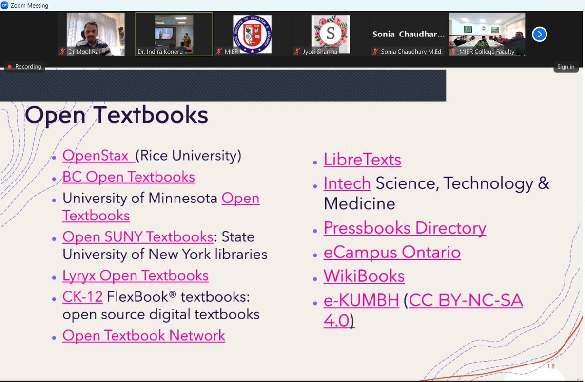 miercollege's tweet photo. MIER College of Education (Autonomous) organized a webinar in collaboration with KBR &amp; HL Human Development Foundation as part of Open Education Week 2024 (4-8 March), focusing on "Developing Interactive Open Textbooks for Indian School Education." 🇮🇳🎓
#OpenEducationWeek https://t.co/VtDmXhs1xs