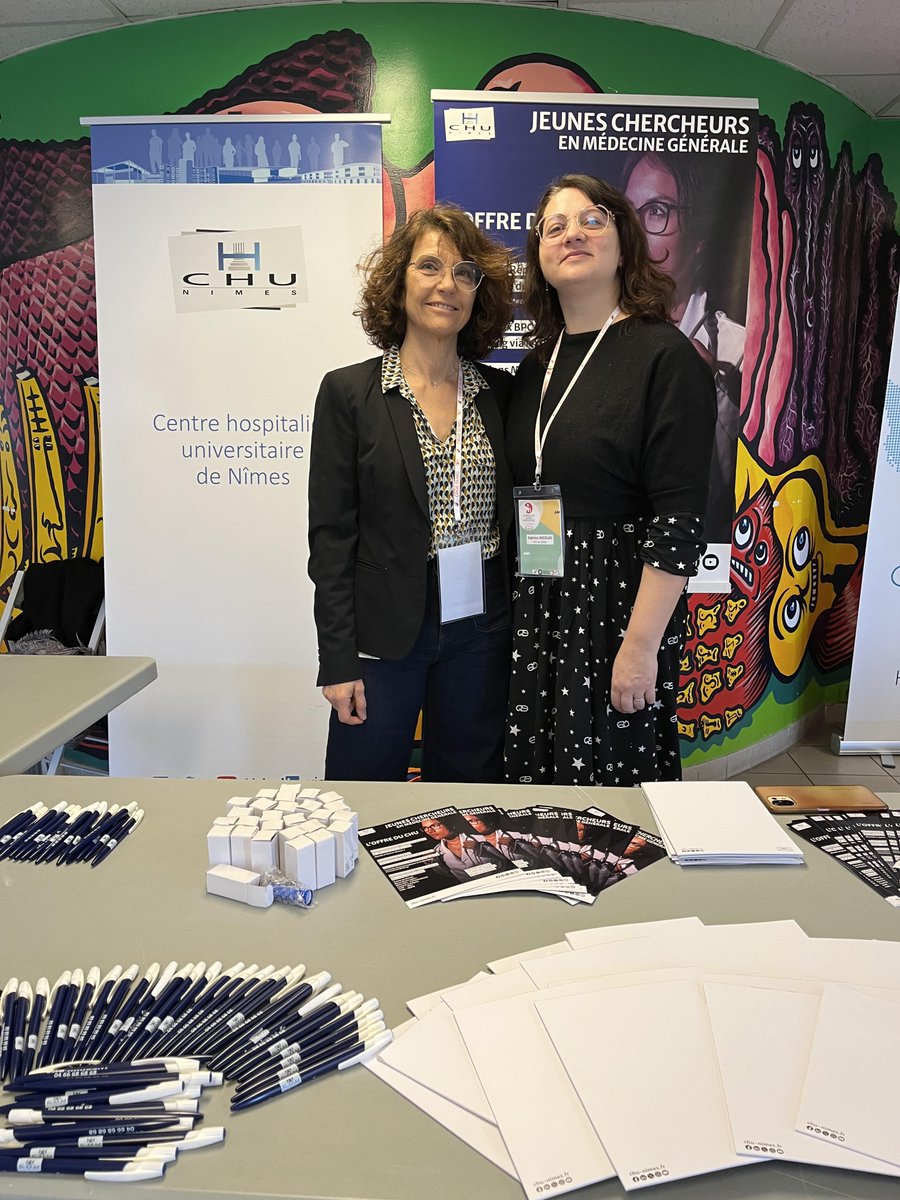 CHUNimes's tweet photo. [#Recherche 🔬]
En direct de @FacultemedMPL les équipes de la #DRCI du @CHUNimes présentes pour la 2e Journée des Jeunes Chercheurs 💪

@gircisoho @CHU_Montpellier @Occitanie @crgelr2017 https://t.co/SWjwvc25wF