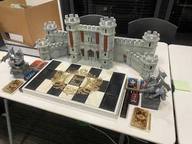 Genki_JPN's tweet photo. The FF7 Rebirth staff used a 3D printer to make a real life Queen’s Blood board! So cool! 🔥 #FF7R https://t.co/y4UFTqyUBM